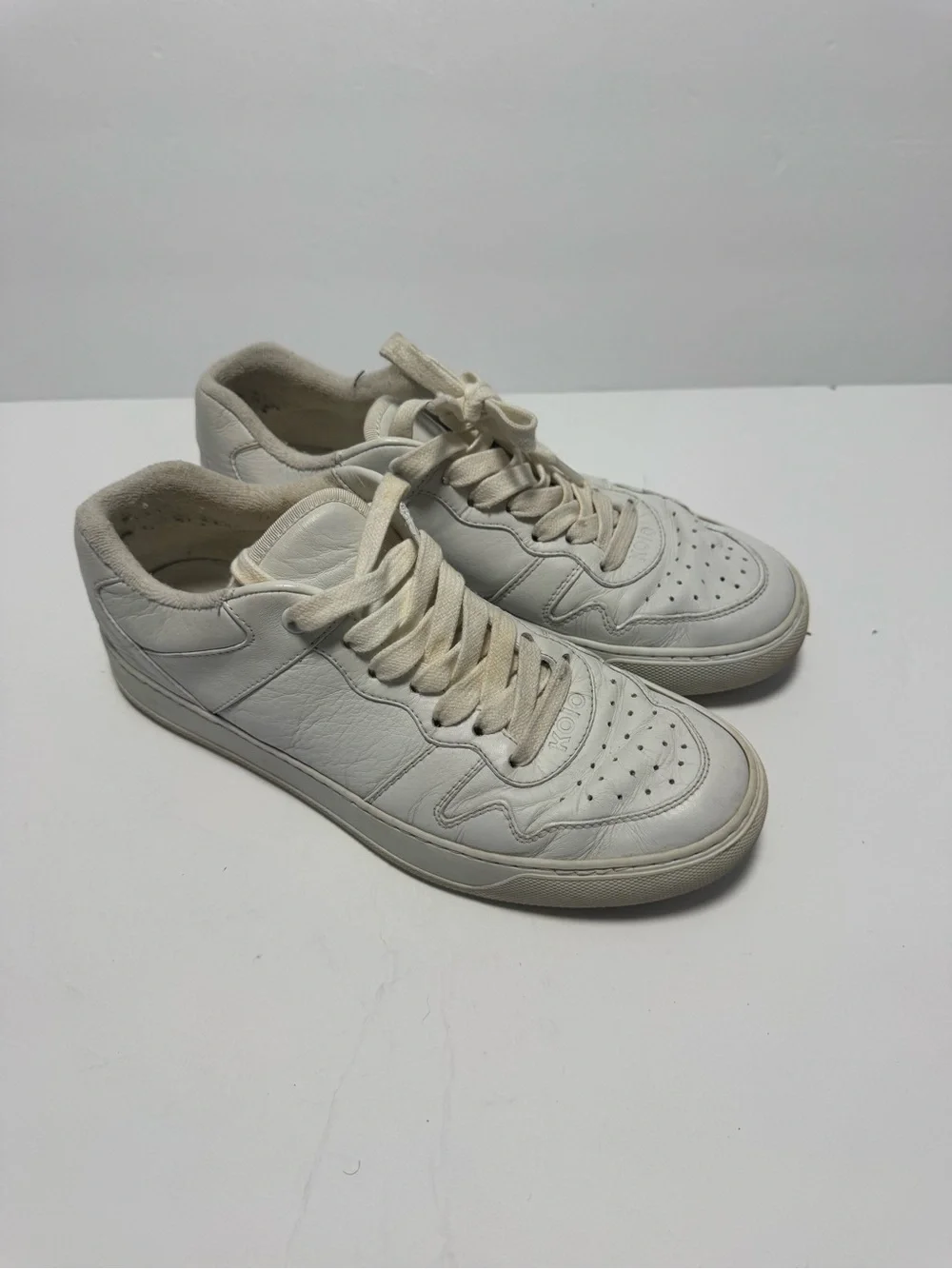 Koio Metro Low Top Court Sneakers Size 8 Leather